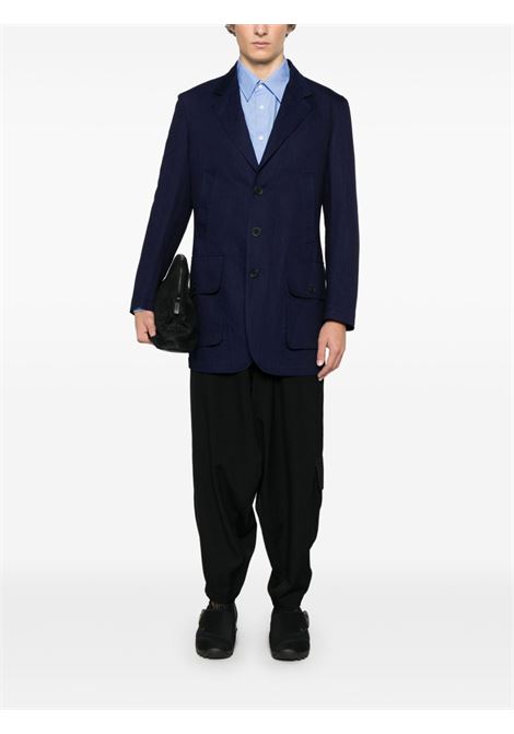 Blue single-breasted blazer Yohji Yamamoto - men YOHJI YAMAMOTO | HPJ050041